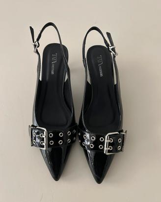 Tacchi neri bassi, kitten heels