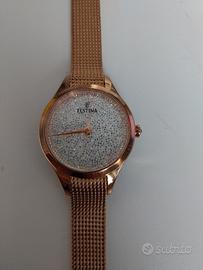 Orologio Festina donna acciaio dorato e zirconi