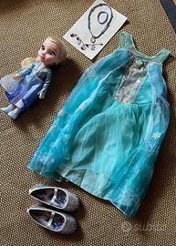 Costume Elsa 5-6 anni e bambola