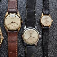 Tre Orologi in blocco carica manuale vintage 