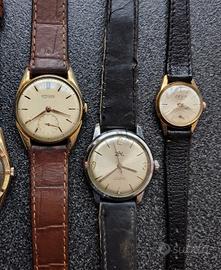 Tre Orologi in blocco carica manuale vintage 