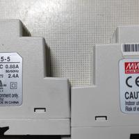 Alimentatore Mean Well x barra omega 5 o 24 VDC
