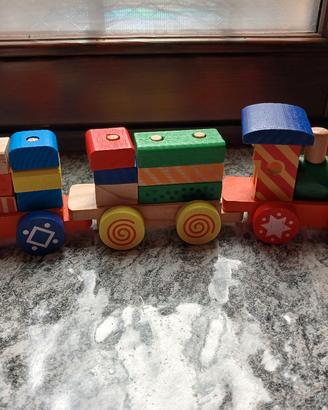treno in legno