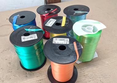 7 Rotoli di nastri liscio colori assortiti bobine