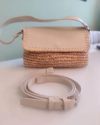 Borsa a tracolla Parfois in paglia originale