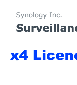 Synology - Pack 4 Licenze Surveillance Station