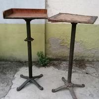 tavolo tavolino espositore vintage industrial 