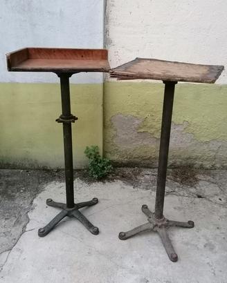 tavolo tavolino espositore vintage industrial 