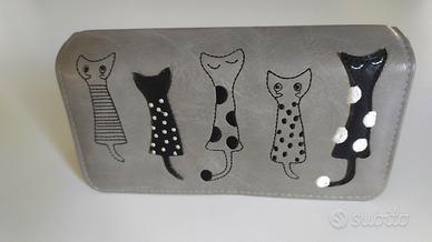 portafogli con gatti