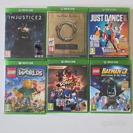 Lotto 6 Giochi Xbox One PAL Sonic Lego Batman