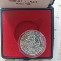 moneta argento 835% L.500 ITALIA 90