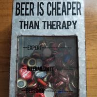 Porta tappi in metallo