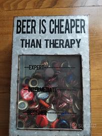 Porta tappi in metallo