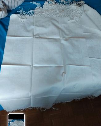 Asciugamani della nonna in tela con frange
