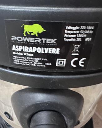 Aspirapolvere Powertek VC20L8