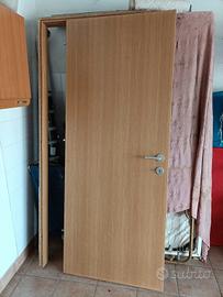 porta interno noce biondo legno rubner + telaio