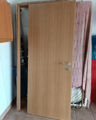 porta interno noce biondo legno rubner + telaio