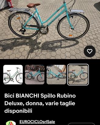 bianchi da donna deluxe  spillo rubino 