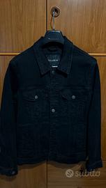 Giacca jeans nera Pull&Bear uomo S