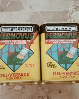 2 barattoli di vernice per metallo Saratoga fetnov