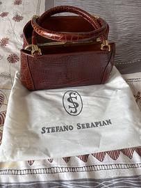 Borsa a mano Serapian in vero coccodrillo