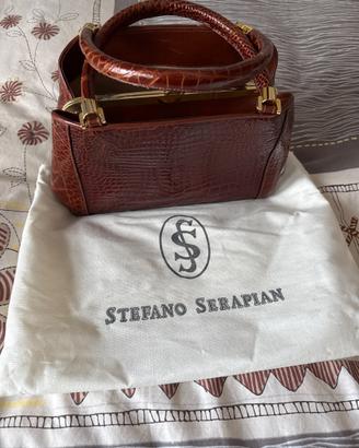 Borsa a mano Serapian in vero coccodrillo