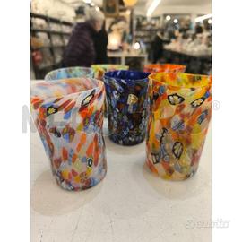BICCHIERI PZ. 6 MURANO MURRINE