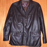 GIACCA PELLE OUTFIT GARMENT TESTA DI MORO TG.48