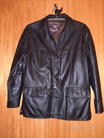 GIACCA PELLE OUTFIT GARMENT TESTA DI MORO TG.48