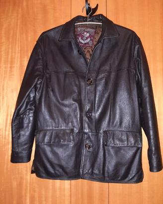 GIACCA PELLE OUTFIT GARMENT TESTA DI MORO TG.48