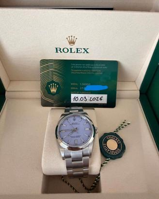 Rolex oyster 36 lavanda nuovo originale