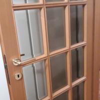 2 Porte in vero legno di rovere con vetro 