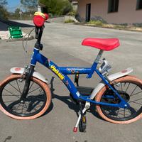 Bicicletta rossa spiderman 2-4 anni
