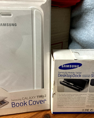 Cover Samsung Tab2 dock x ricarica originali