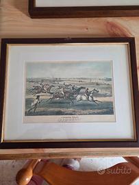 Stampa scena di caccia