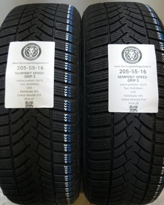 2 GOMME 205 55 16 SEMPERIT A55079