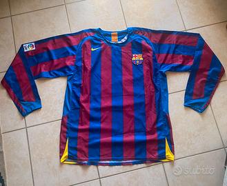 Maglia Barcellona 2005/2006 Home Maniche Lunghe XL