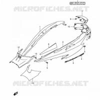 SUZUKI 47111-05H00 FIANCHETTO DESTRO BURGMAN 400 (