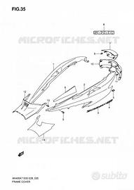 SUZUKI 47111-05H00 FIANCHETTO DESTRO BURGMAN 400 (