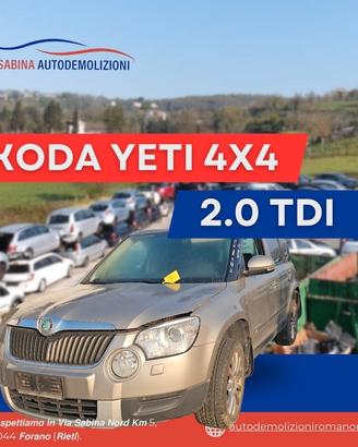 Skoda yeti 4x4 2.0 tdi ricambi usati vettura rotta