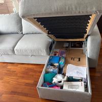 Divano letto 3 posti/chaise-longue