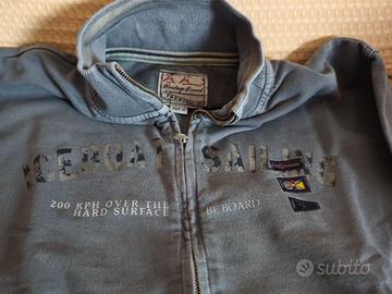 Felpa uomo Be Board Heritage, taglia M, grigia zip