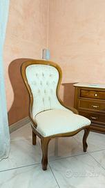 Poltroncina Vintage Shabby Chic, Barocca