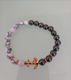 Bracciale  unisex con simbolo ancora 
