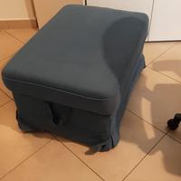 Pouf e poggiapiedi contenitore in tessuto