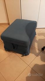 Pouf e poggiapiedi contenitore in tessuto