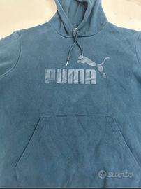 Felpa puma blu petrolio xl
