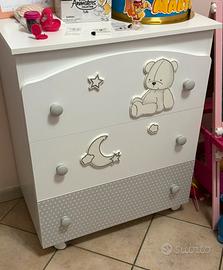 Settimino e fasciatoio per cameretta