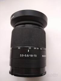 obbiettivo Sony alpha 18-70 + 70-210  Sony alpha