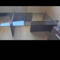 Tavolino da caffè in vetro e legno – design modern